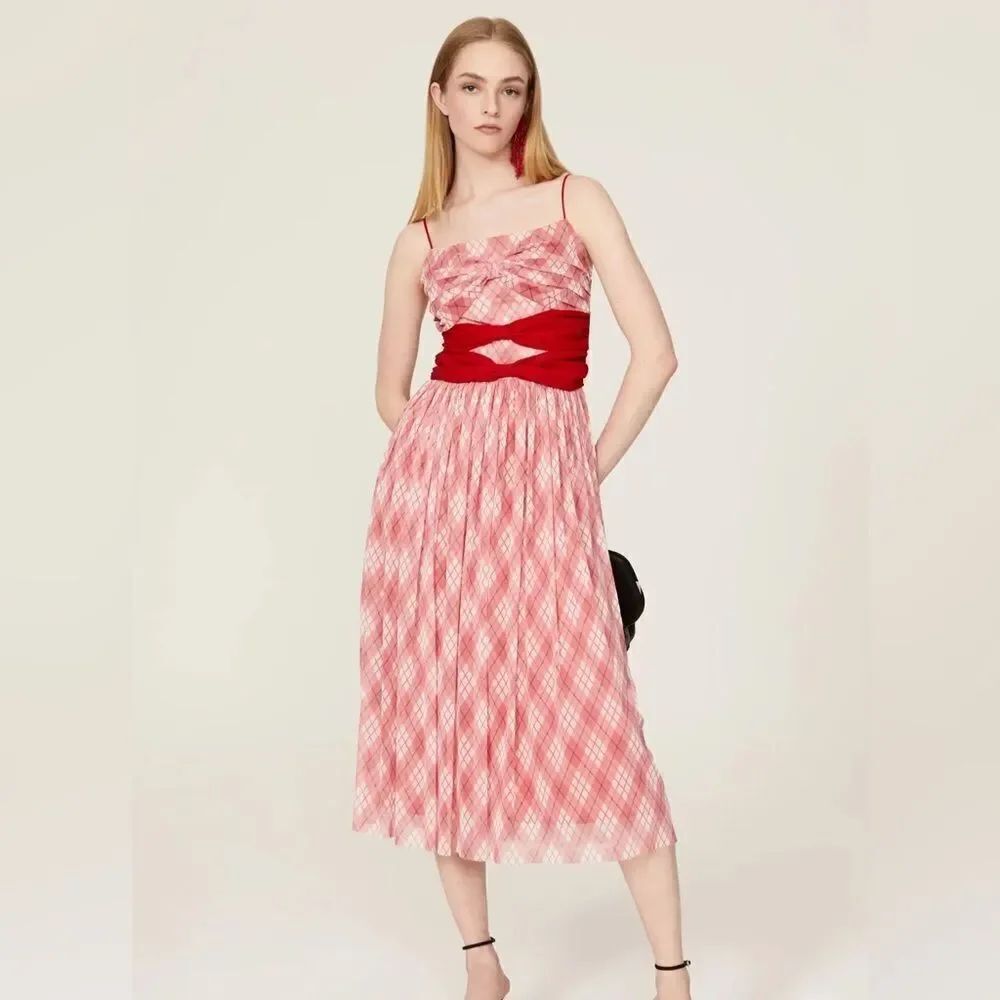 Adam Lippes bow front cami dress size 2